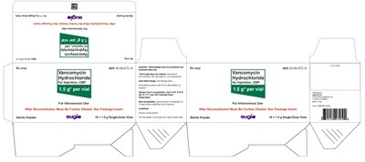 PACKAGE LABEL.PRINCIPAL DISPLAY PANEL 1.5 g per vial - Container Carton (10's) - vancomycin fig4