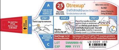 25 mg Label (Otrexup 19)