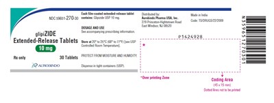 glipizide-fig3.jpg PACKAGE LABEL-PRINCIPAL DISPLAY PANEL - 10 mg (30 Tablet Container) - glipizide fig3