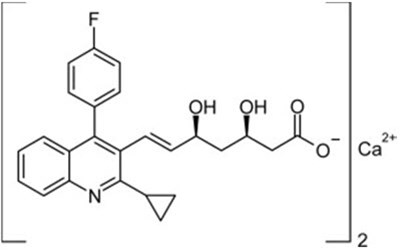Chemical Structure - pitavastatin 01
