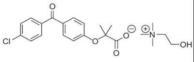 Chemical Structure - fenofibric str