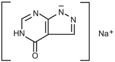 structural formula - allopurinol sodium for injection 1