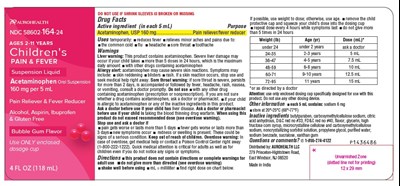 Package Label-principal Display Panel 4 Fl Oz (118 M L) Container Label (Acetaminophen Fig1)