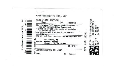 Bottle Label 10 mg (71610 0379 30)
