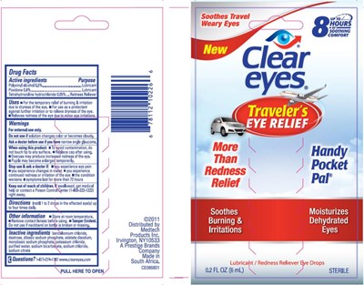 Clear eyes® Traveler’s EYE RELIEFLubricant/Redness Reliever Eye Drops0.2 FL OZ (6 mL) - clear eyes travelers eye relief 02