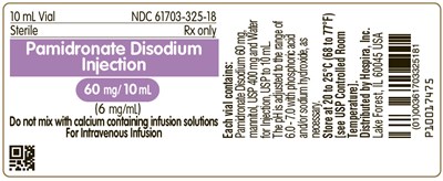 pamidronate-04.jpg PRINCIPAL DISPLAY PANEL - 60 mg/10 mL Vial Label - pamidronate 04
