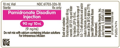 pamidronate-06.jpg PRINCIPAL DISPLAY PANEL - 90 mg/10 mL Vial Label - pamidronate 06