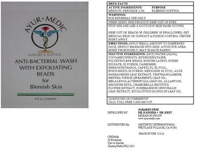 Image Of Label: Ayur.medic Anti-bacterial Wash 8 Fl. Oz (236ml) (Ayr003 V1 Image)
