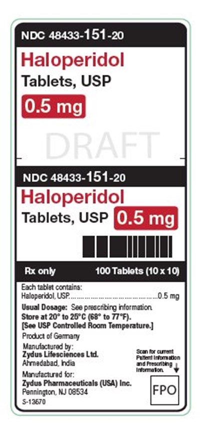 Haloperidol Tablets, Usp 0.5 mg Unit Carton Label (Image 07)