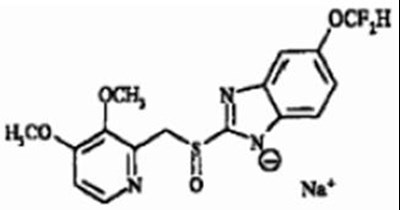 Pantoprazole Sodium Chemical Structure - pantoprazole str