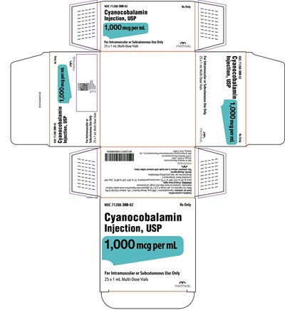 cyano-1mg-ml-carton-v2.jpg PRINCIPAL DISPLAY PANEL – Cyanocobalamin Injection, USP, 1 mL Carton - cyano 1mg ml carton v2