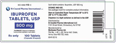Image Description (Label 800mg)