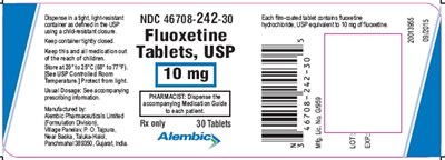 30's bottle pack - fluoxetine mg10