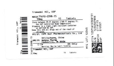 Bottle Label 50 mg - 71610 0398 15