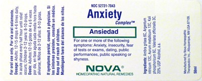 Anxiety Complex Bottle (Nova Anxiety Bottle)