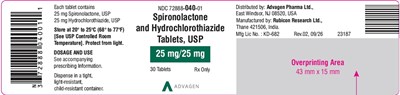 "image Description" (Spironolactone Hctz 30s Tabs Bottle Label)