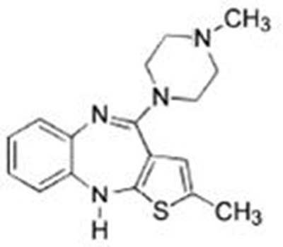 Olanzapine Chemical Structure (Olanzapine Str)