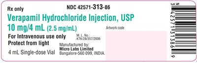 4 ml label - verapamil 4mllabel