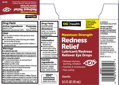 DGMaxStrRednessRelief.jpg Package Label - DGMaxStrRednessRelief