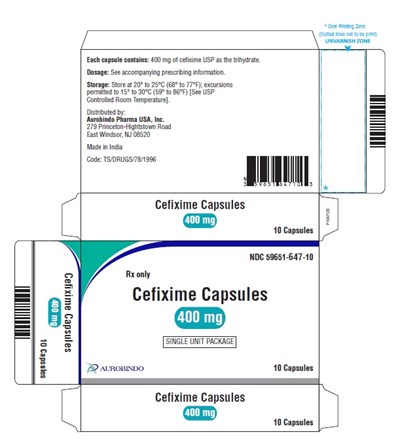 Package Label-principal Display Panel (400 mg Container Carton Label (50 Capsules Bottle))