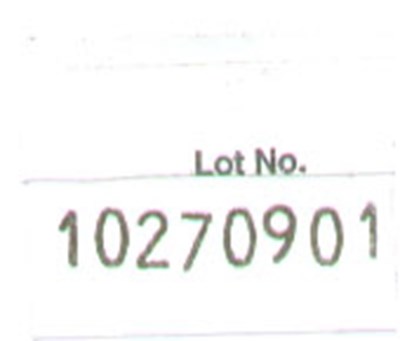 Lot Label (Lot1)