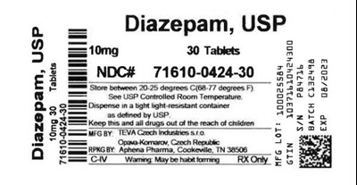 Bottle Label 10 mg (71610 0424 30)