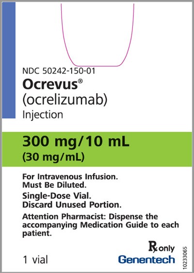 PRINCIPAL DISPLAY PANEL - 300 mg/10 mL Vial Carton - ocrevus 03