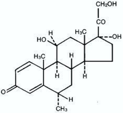 Chemical Structure - methylprednisolone 01