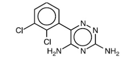structure - lamotrigine structure