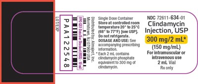 clindamycin-02.jpg PRINCIPAL DISPLAY PANEL - 2 mL Vial Label - clindamycin 02