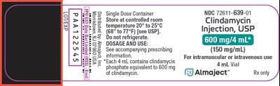 clindamycin-04.jpg PRINCIPAL DISPLAY PANEL - 4 mL Vial Label - clindamycin 04