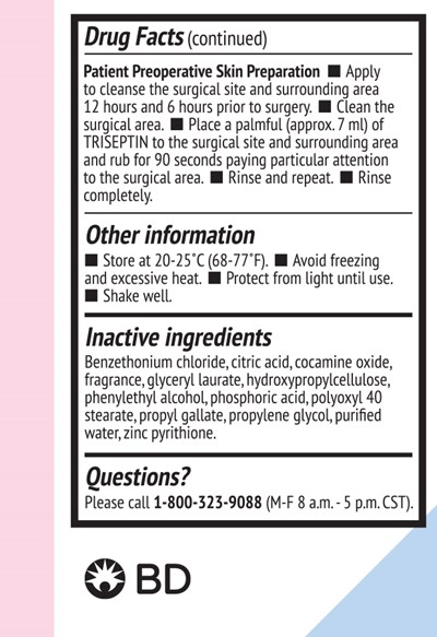 Back Label 4 oz Panel 3 of 3 - Triseptin 4oz Label Print 4