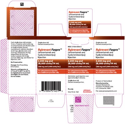 rybrevant-06.jpg PRINCIPAL DISPLAY PANEL - 14 mL Vial Carton - rybrevant 06
