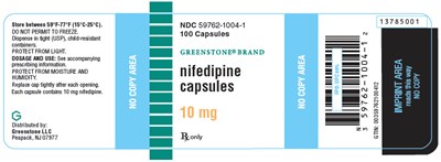 nifedipine-03.jpg PRINCIPAL DISPLAY PANEL - 10 mg Capsule Bottle Label - nifedipine 03