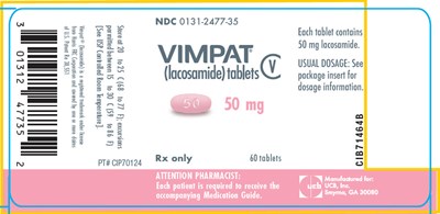 Principal Display Panel - 100 mg Tablet Bottle Label - vimpat 05