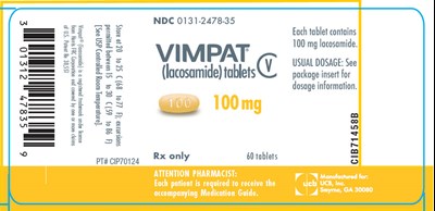 Principal Display Panel - 150 mg Tablet Bottle Label - vimpat 06