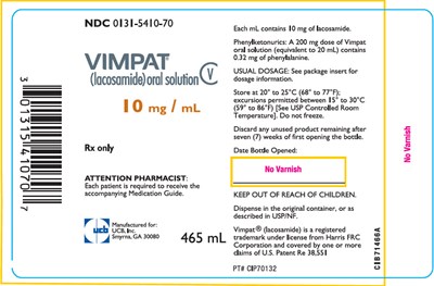 vimpat-10.jpg Principal Display Panel - 465 mL Bottle Label - vimpat 10