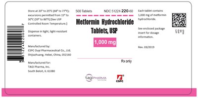 metformin-04.jpg PRINCIPAL DISPLAY PANEL - 1000 mg Tablet Bottle Label - metformin 04
