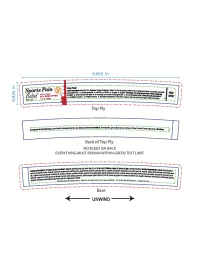 Label (Hf  Sportsrelief  Balm Label  V1.2  Pantone Page 001)