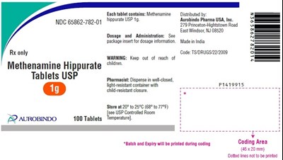 methenamine-fig1.jpg PACKAGE LABEL.PRINCIPAL DISPLAY PANEL - 1 g (100 Tablets Bottle) - methenamine fig1