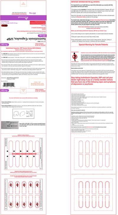 20 mg Blister (Isotretinoin Capsules Usp Absorica 5)