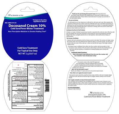 docosanol-fig4.jpg PACKAGE LABEL-PRINCIPAL DISPLAY PANEL - Tube Clamshell Blister Card label 10% (2 g Tube) - docosanol fig4