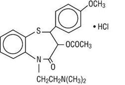 Diltiazem Hydrochloride Structural Formula (Diltiazem Hydrochloride Injection 1)