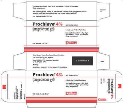 prochieve-07.jpg PRINCIPAL DISPLAY PANEL - 4% / 6 Single-Use Prefilled Applicator Carton - prochieve 07