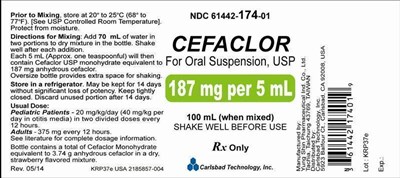 cef-187-100.jpg 187mg per 5mL Bottle Label - 100mL - cef 187 100