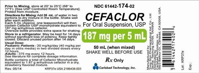 cef-187-50.jpg 187mg per 5mL Bottle Label - 50mL - cef 187 50