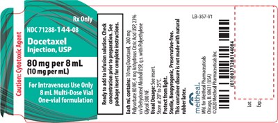 Principal Display Panel – Docetaxel Injection, Usp 8 mL Vial Label (Doc09 0000 14)