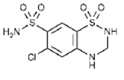 Hydrochlorothiazide Structure (Olmesartan Hydrochlorothiazidestrc)