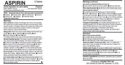 Aspirin 325 mg - Aspirin