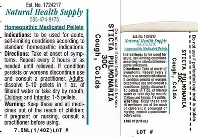 Cough Colds Label (Nhs Cough Colds)